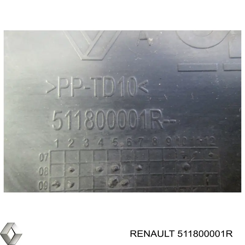 Купити 511800001R Renault (RVI) Заглушки буксирувального гака