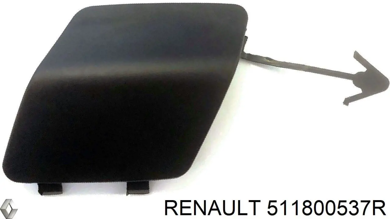 511800537R Renault (RVI) заглушка бампера буксирувального гака, передня