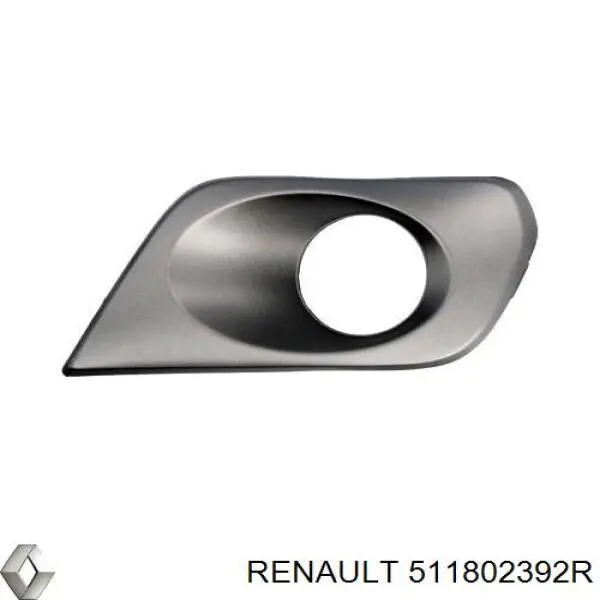 Заглушка бампера буксирувального гака, передня ліва Renault (RVI) 511802392R ціна, від 19.00 USD