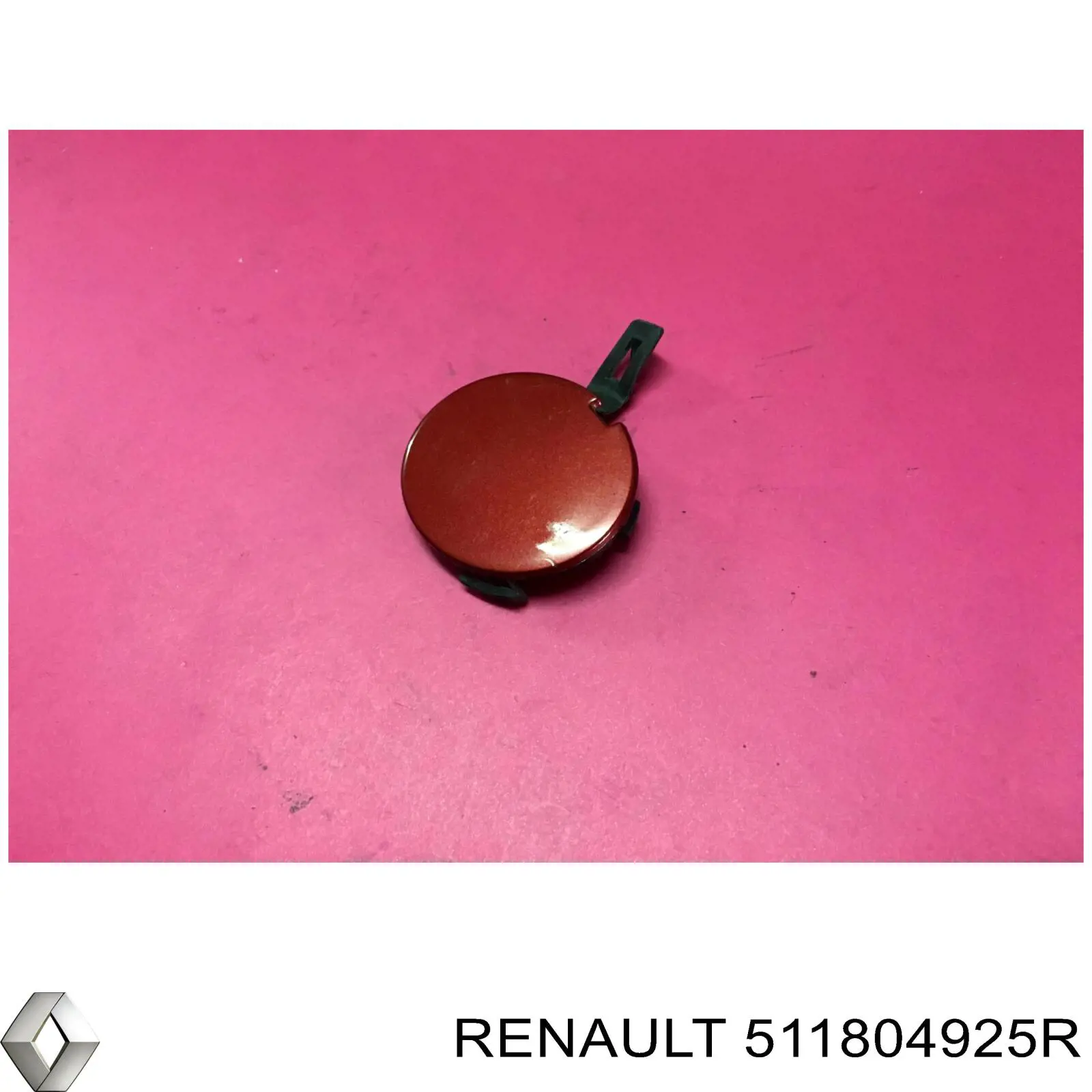 511804925R Renault (RVI) Заглушка бампера буксирувального гака, передня