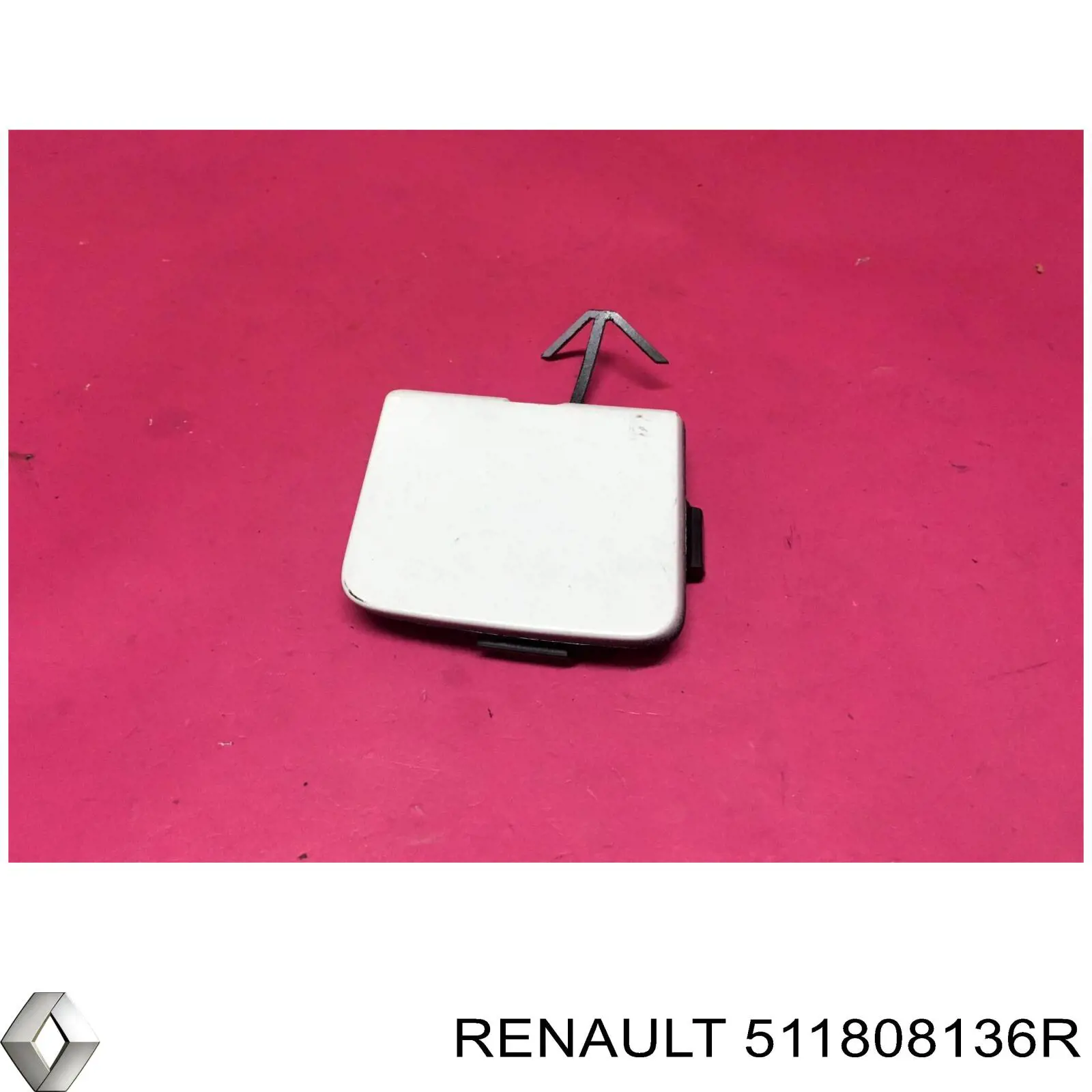 Заглушка бампера буксирувального гака, передня 511808136R Renault (RVI)