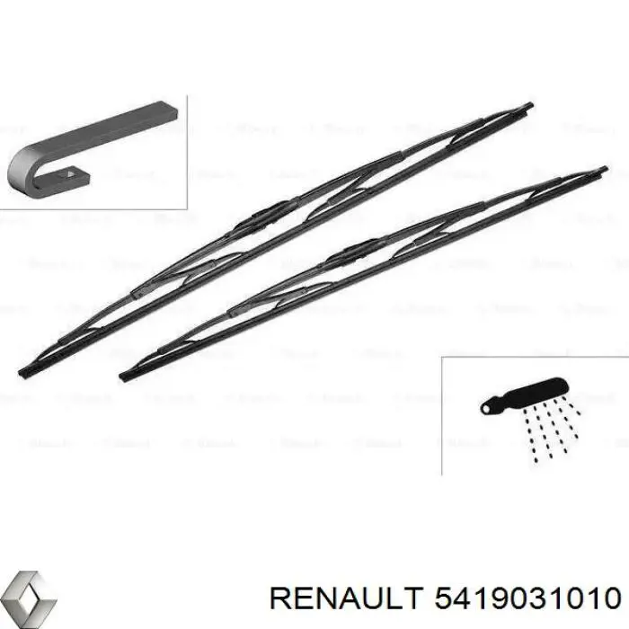 Двигун склоочисника лобового скла (трапеції) 5419031010 Renault (RVI)