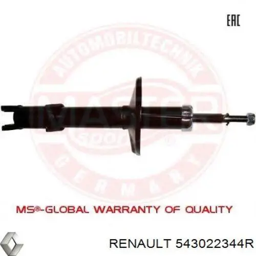 Амортизатори передні Renault (RVI) 543022344R
