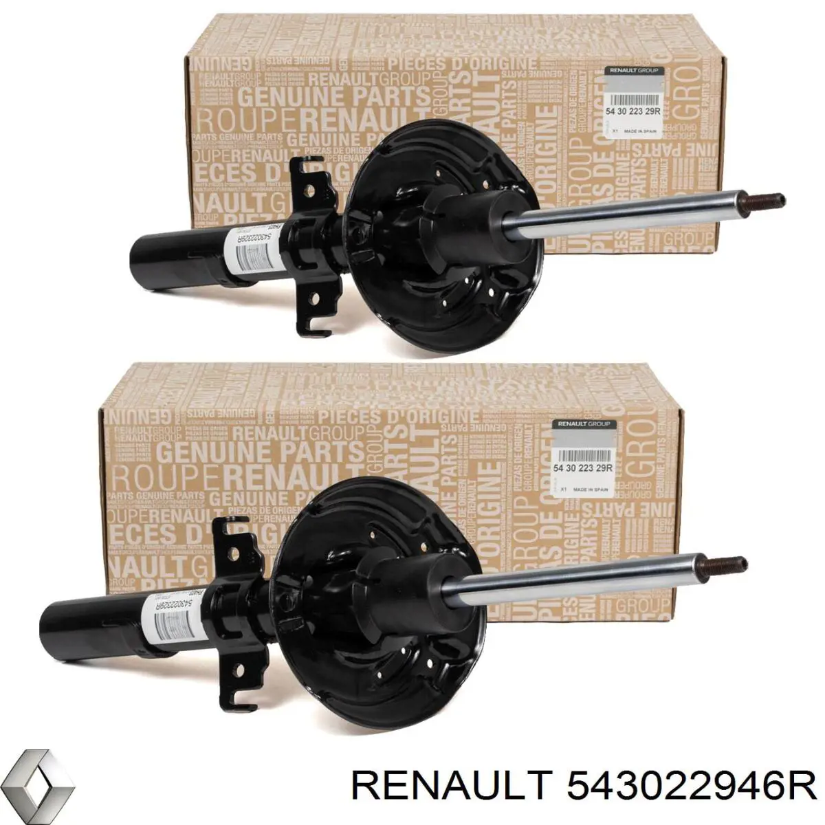 Стойка амортизатора передняя Renault (RVI) 543022946R ціна, від 66.84 USD