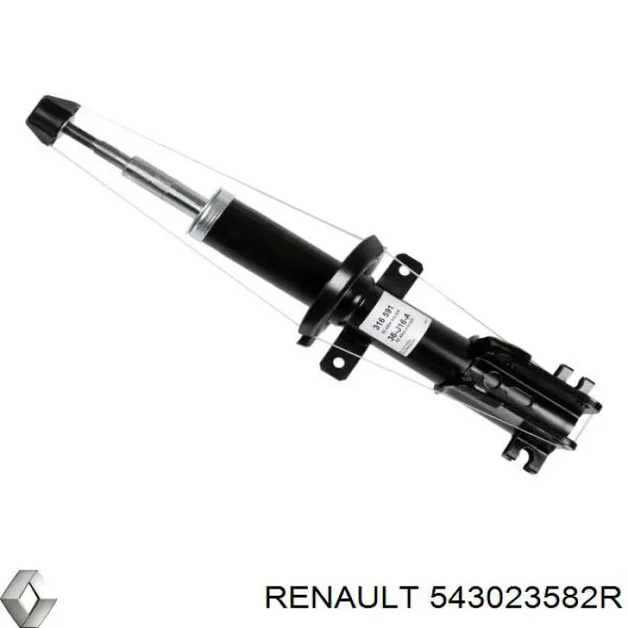 Стойка амортизатора передняя Renault (RVI) 543023582R ціна, від 57.68 USD