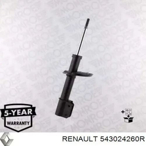 Стойка амортизатора передняя Renault (RVI) 543024260R ціна, від 38.49 USD