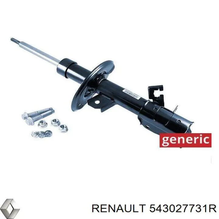 Амортизатор передньої підвіски, лівий Renault (RVI) 543027731R ціна, від 107.62 USD