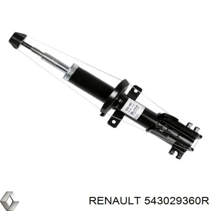 543029360R Renault (RVI) амортизатор передній