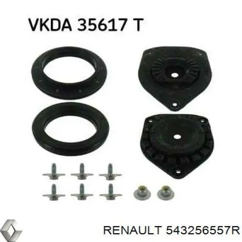 Купити 543256557R Renault (RVI) Підшипник опорний амортизатора, переднього