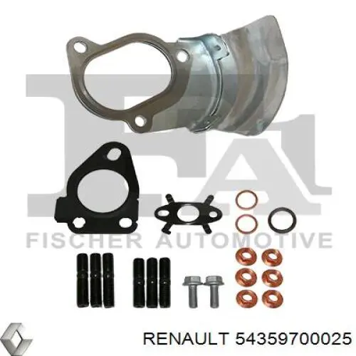 Турбіна Renault (RVI) 54359700025 ціна, від 126.69 USD