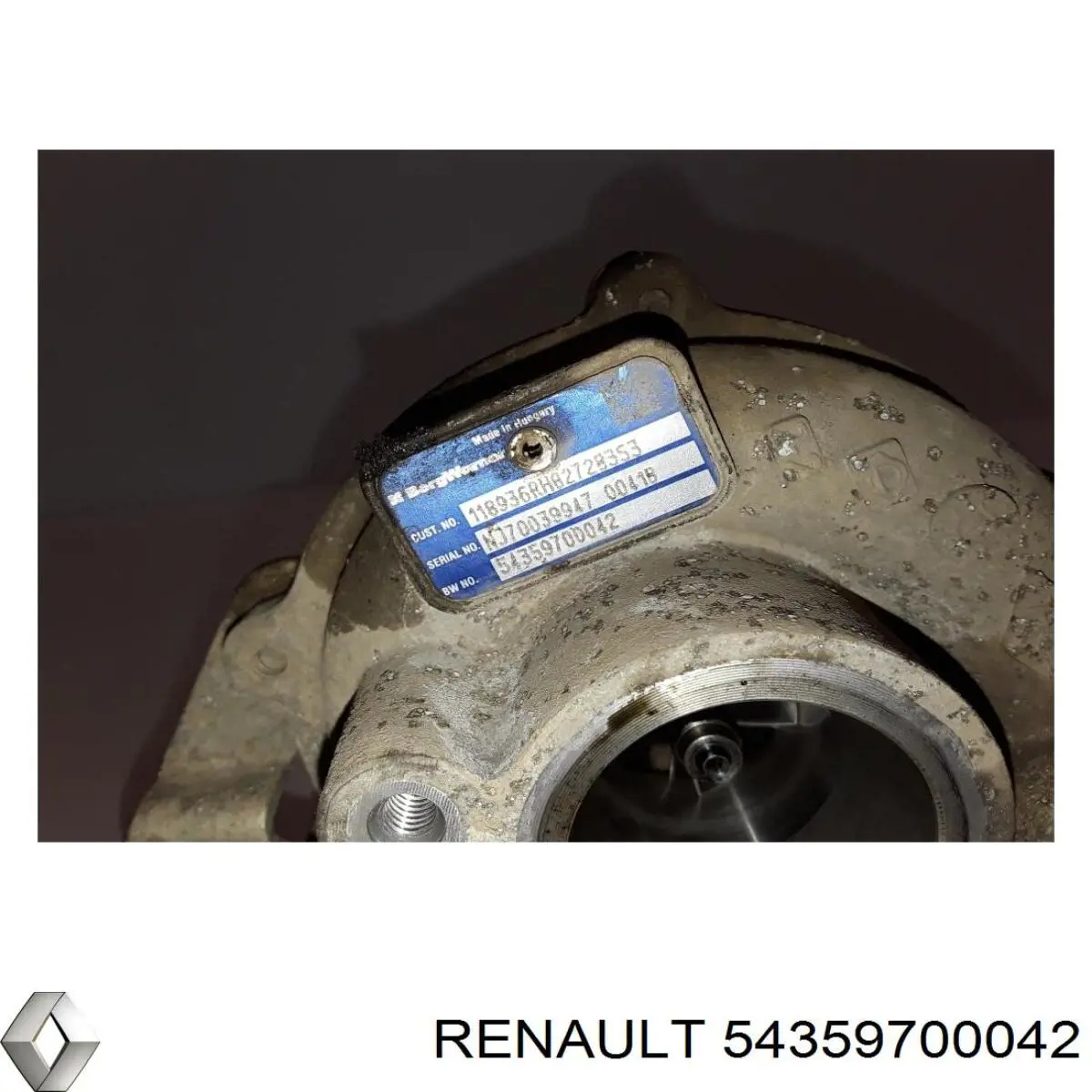 Турбіна Renault (RVI) 54359700042 ціна, від 126.69 USD