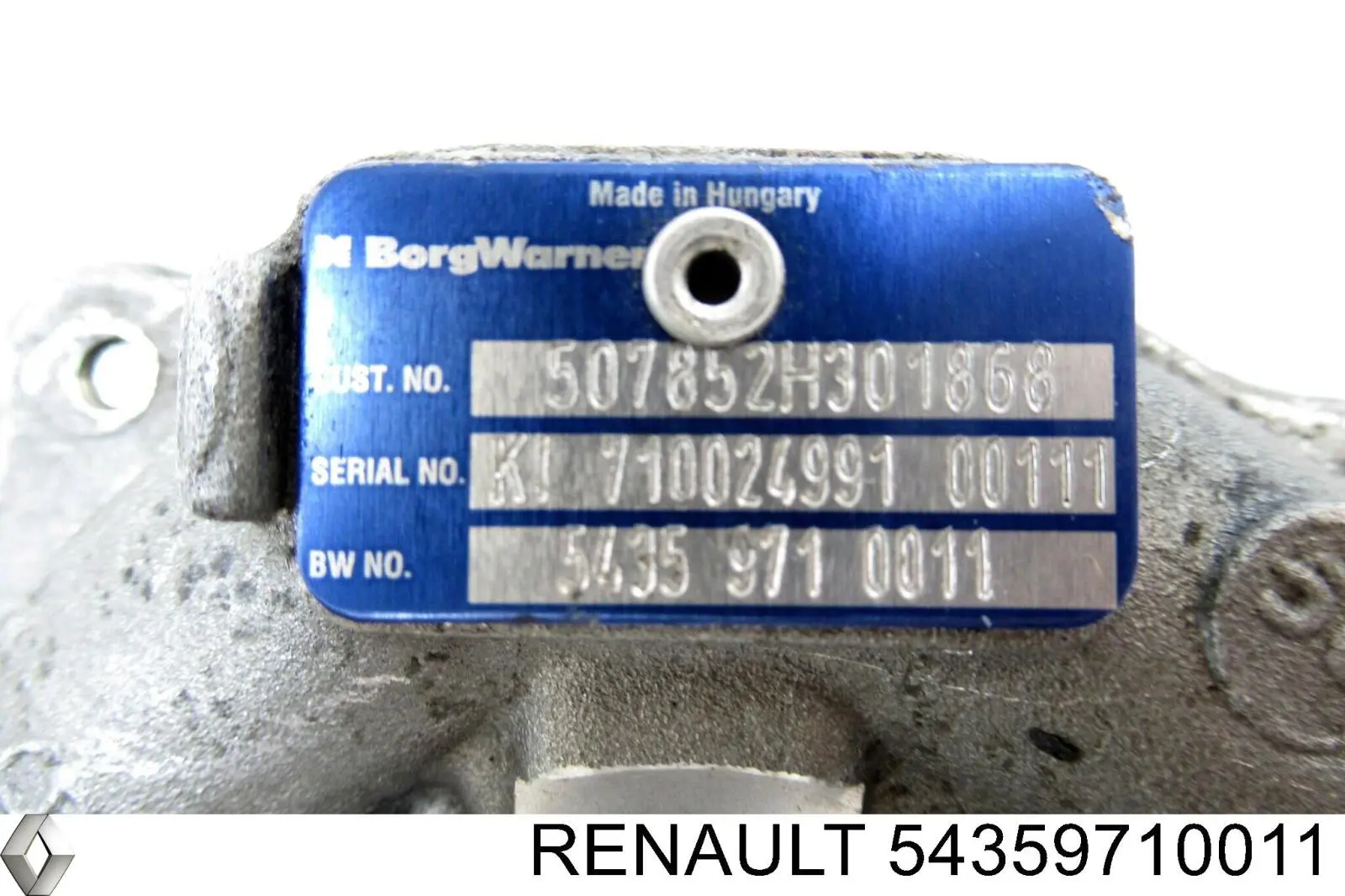 Турбіна Renault (RVI) 54359710011 ціна, від 126.83 USD