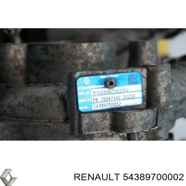 Турбіна Renault (RVI) 54389700002 ціна, від 203.70 USD