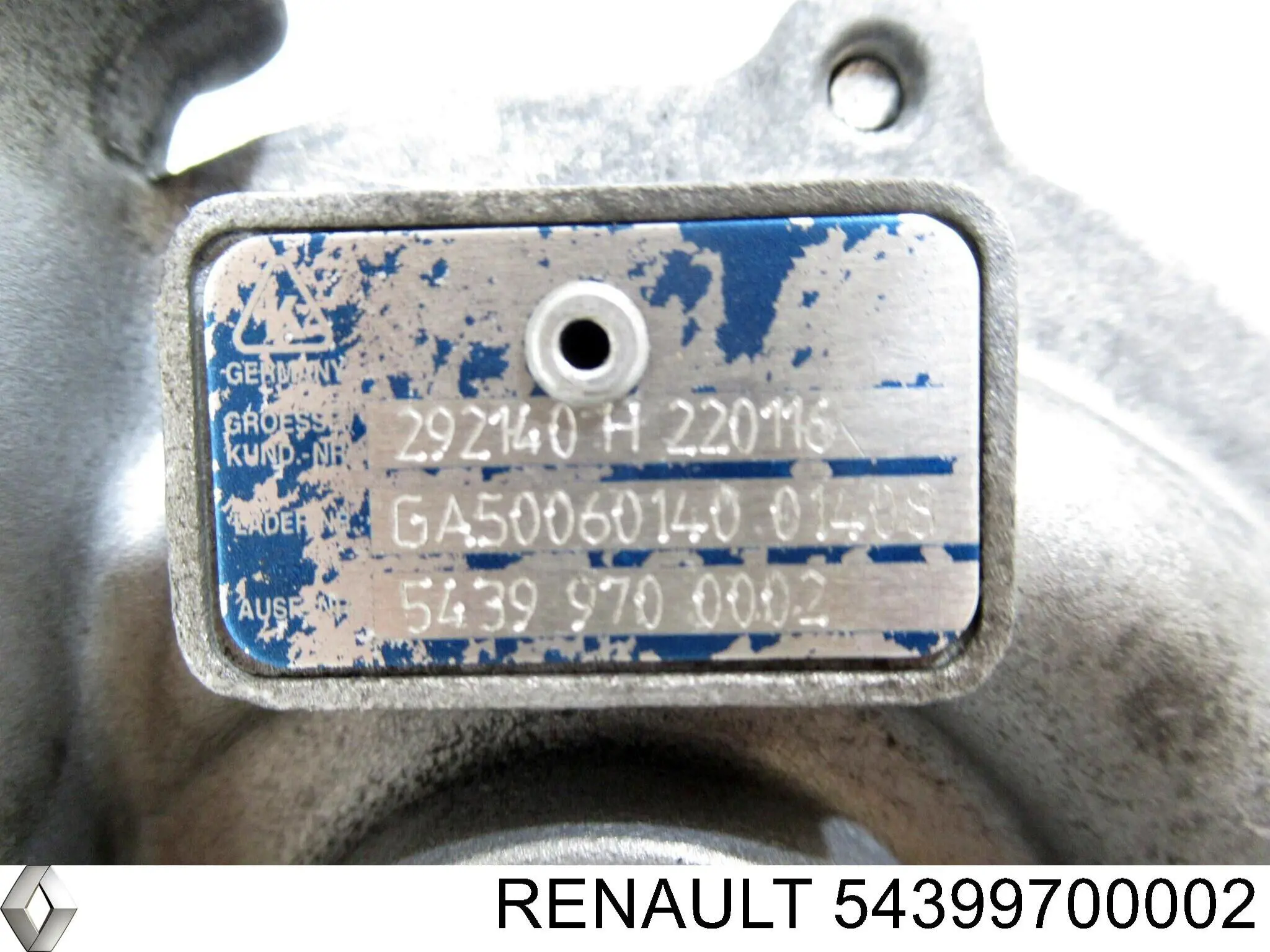 Турбіна 54399700002 Renault (RVI)