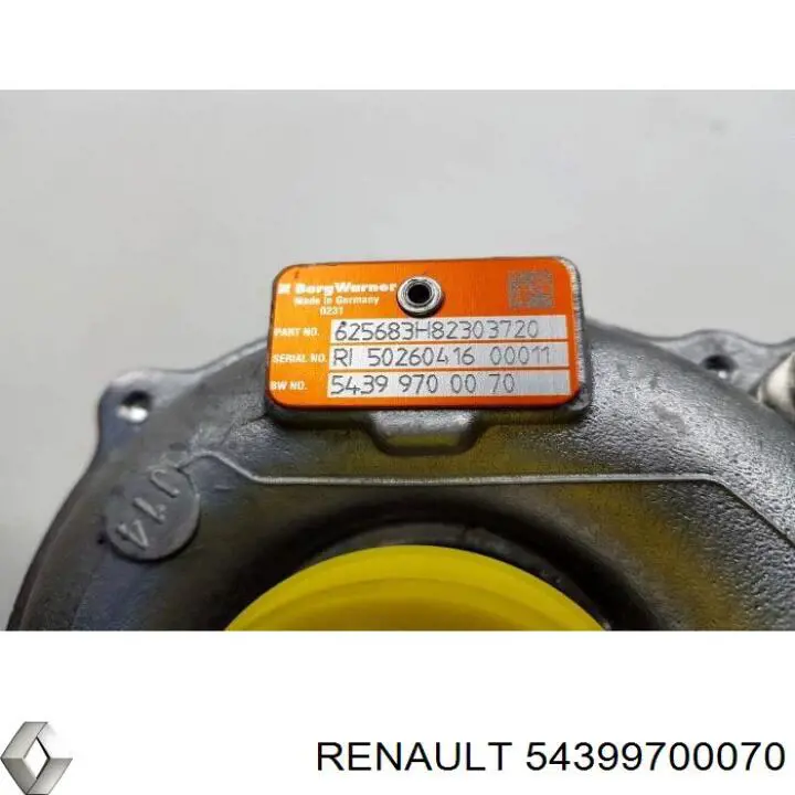 54399700070 Renault (RVI) турбіна