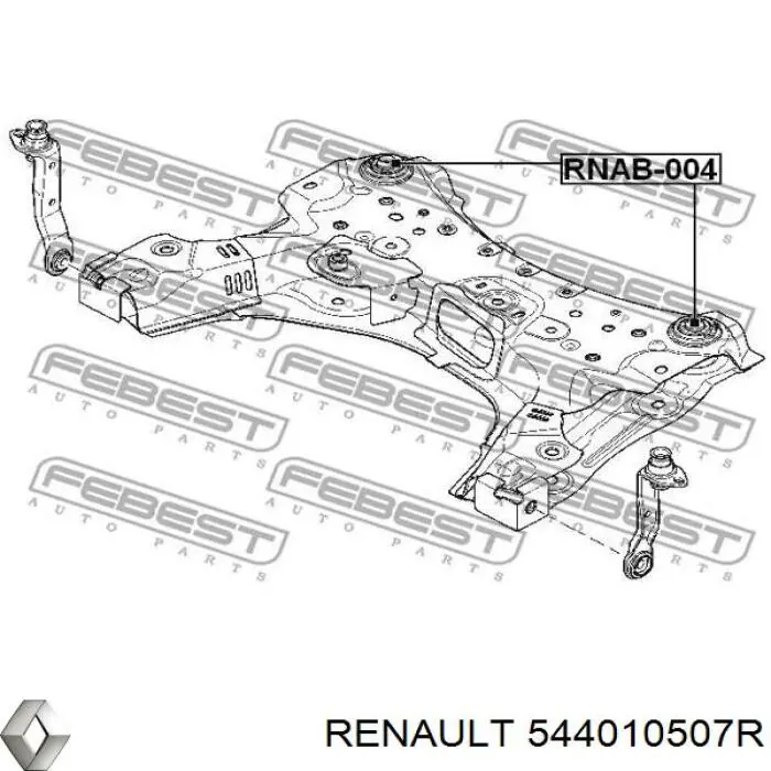 Балка передньої підвіски, підрамник Renault Fluence (B3) (Рено Флюенс)
