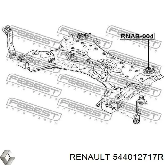 544012717R Renault (RVI) балка передньої підвіски, підрамник
