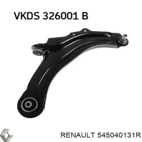 Важіль передньої підвіски нижній, правий Renault (RVI) 545040131R ціна, від 40.21 USD