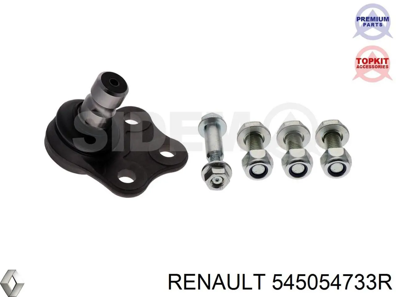 Важіль передньої підвіски нижній, лівий 545054733R Renault (RVI)