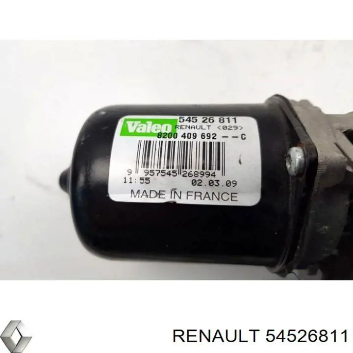 54526811 Renault (RVI) двигун склоочисника лобового скла (трапеції)