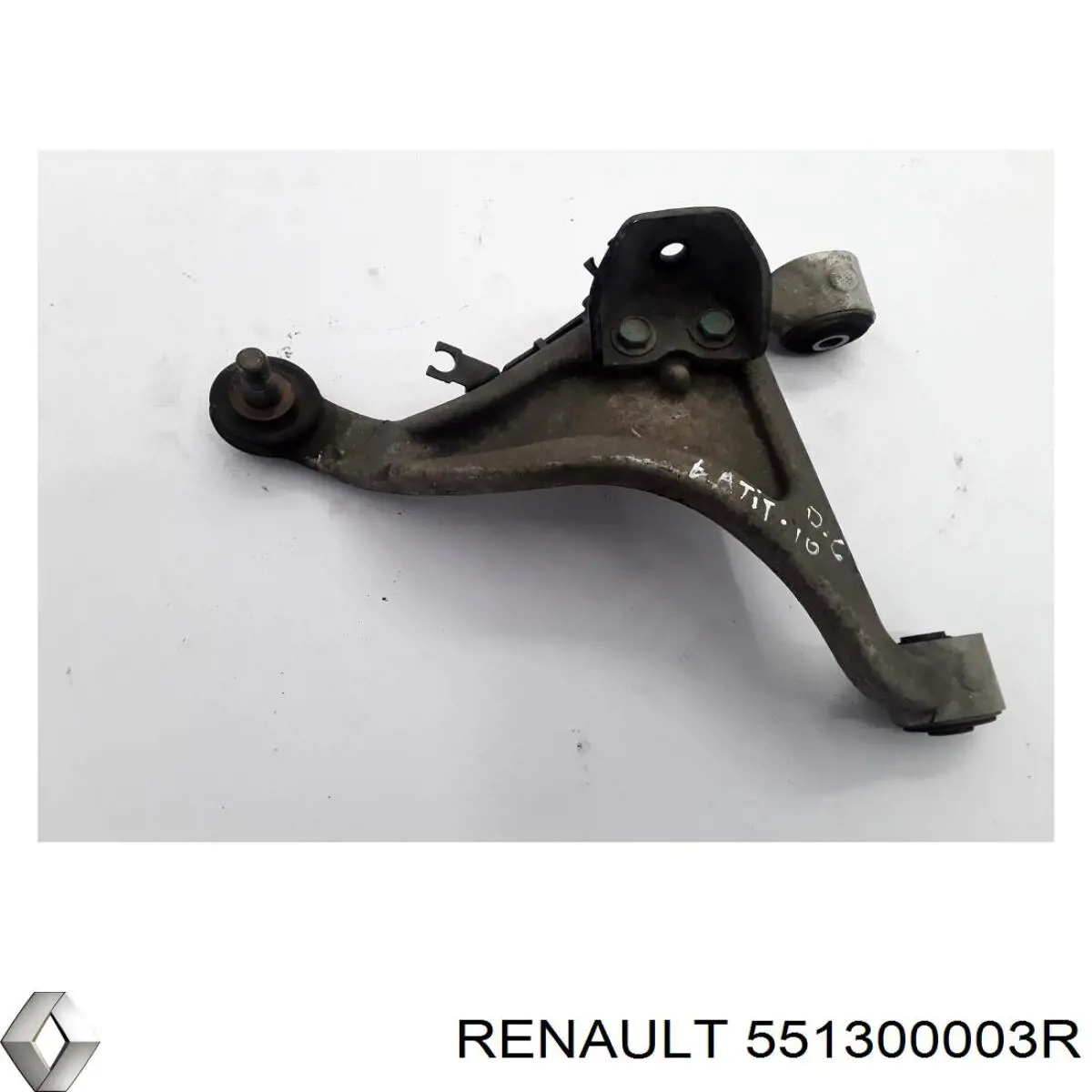 Важіль задньої підвіски верхній, правий Renault Latitude (L7) (Рено Латітьюд)