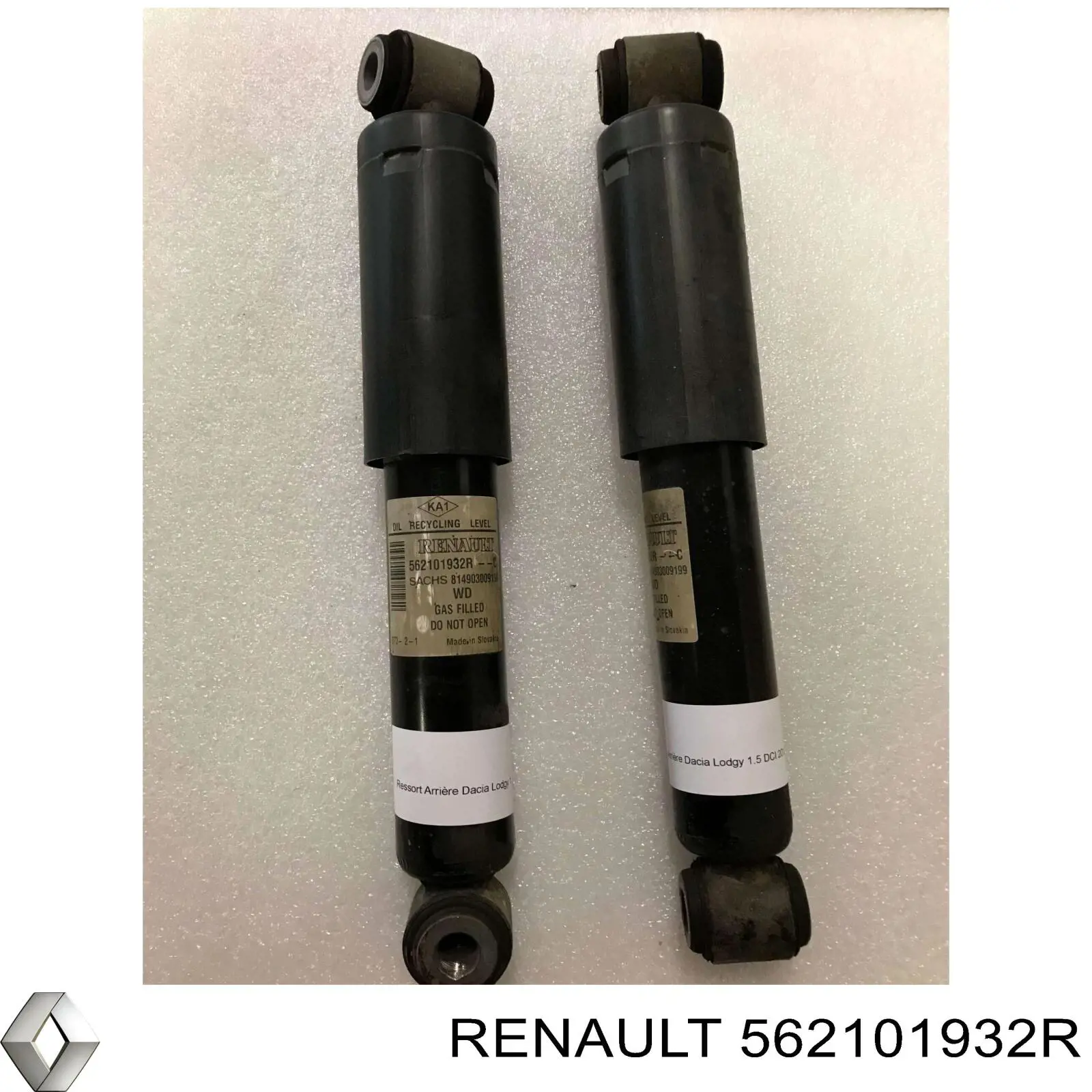 Купити 562101932R Renault (RVI) Стійка амортизатора задня