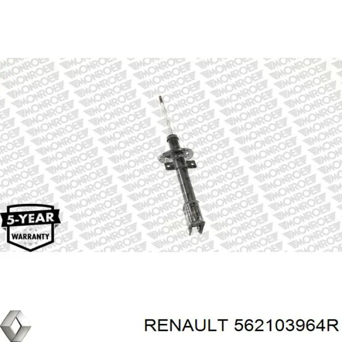 Амортизатор задній 562103964R Renault (RVI)