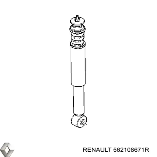 Амортизатор задній Renault (RVI) 562108671R ціна, від 96.82 USD