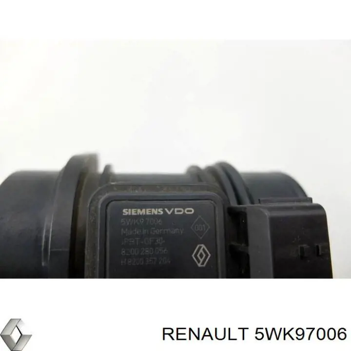 Датчик масової витрати повітря Renault (RVI) 5WK97006 ціна, від 36.74 USD