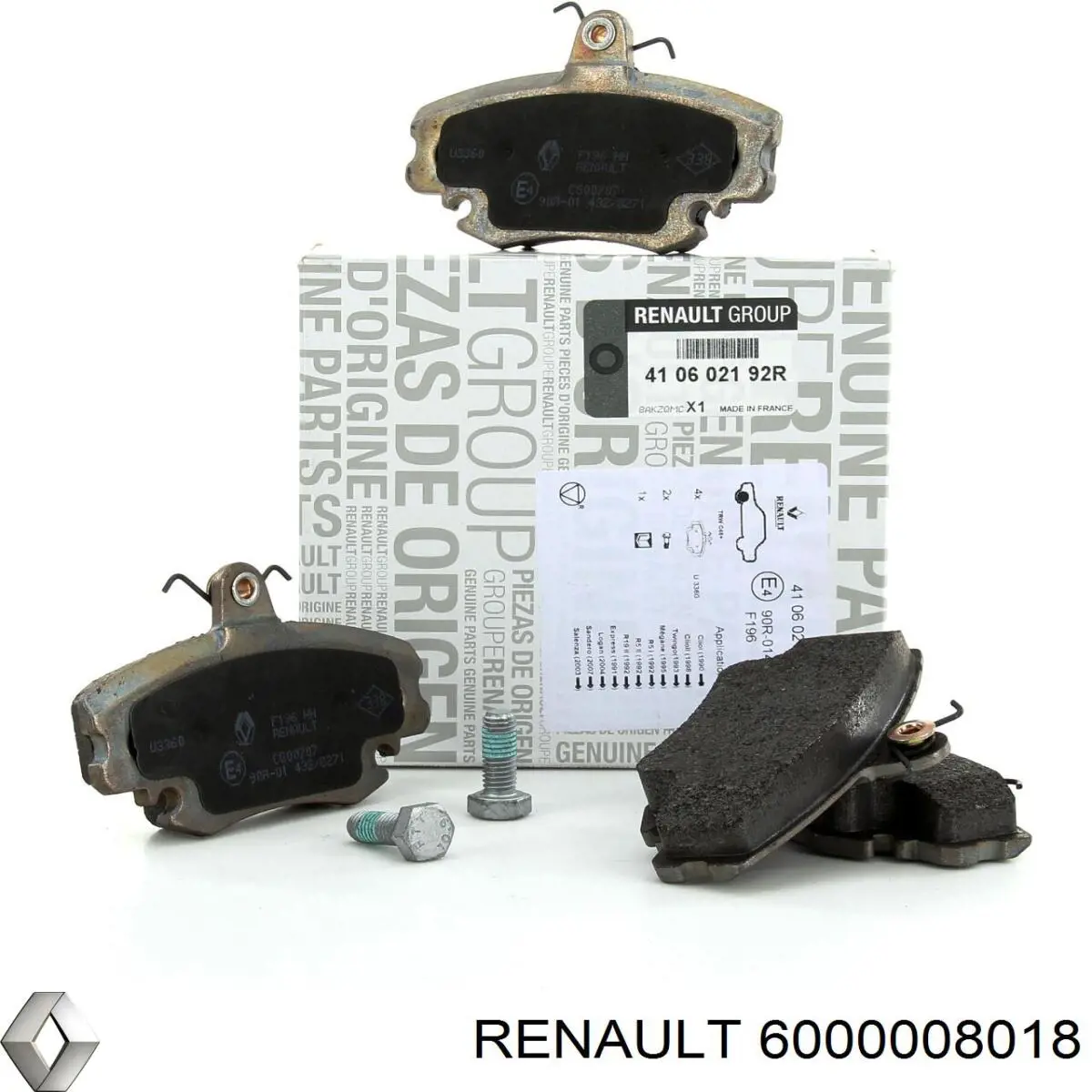 6000008018 Renault (RVI) Передні гальмівні колодки