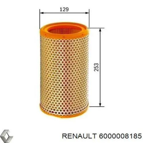 6000008185 Renault (RVI) фільтр повітряний