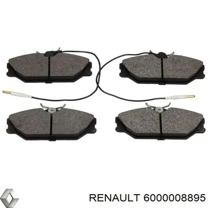 6000008895 Renault (RVI) колодки гальмівні передні, дискові
