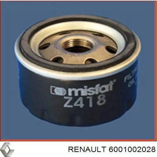 6001002028 Renault (RVI) фільтр масляний