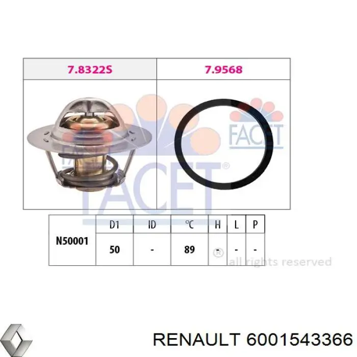 Термостат 6001543366 Renault (RVI)