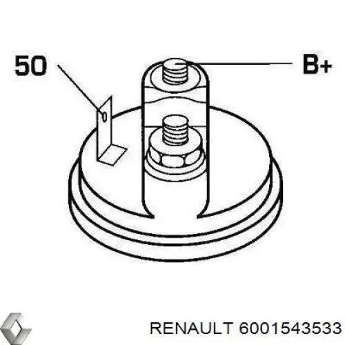 Стартер Renault (RVI) 6001543533 ціна, від 65.89 USD