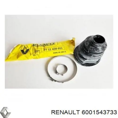 6001543733 Renault (RVI) пильник шруса зовнішній, передній піввісі
