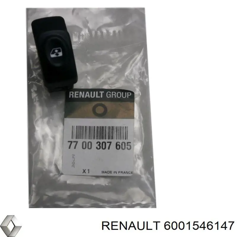 Кнопка вмикання двигуна склопідіймача задня Renault (RVI) 254114AA3A ціна, від 3.60 USD