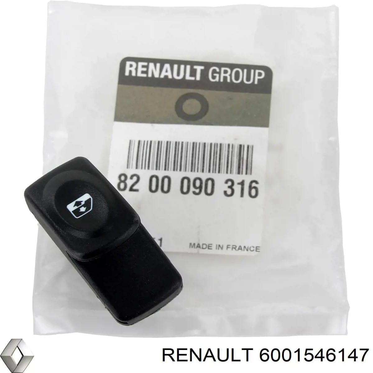 7700436524 Renault (RVI) кнопка вмикання двигуна склопідіймача задня