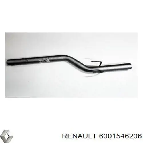 6001548357 Renault (RVI) глушник, задня частина