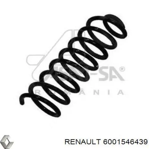 Пружина передня Renault (RVI) 6001546439 ціна, від 23.80 USD