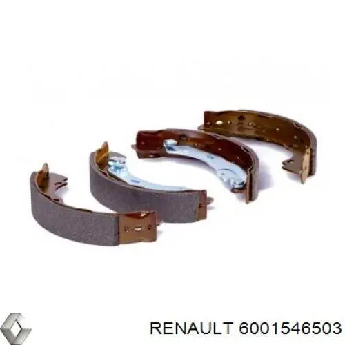 Колодки гальмові задні, барабанні 6001546503 Renault (RVI)