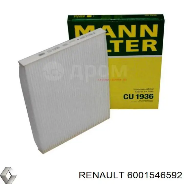 Фільтр салону 6001546592 Renault (RVI)