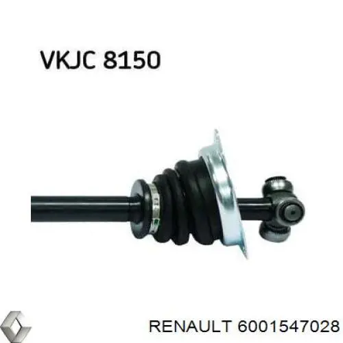 Привід передній лівий Renault (RVI) 6001547028 ціна, від 67.62 USD
