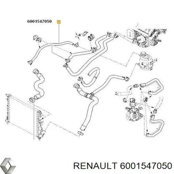 6001547050 Renault (RVI) шланг розширювального бачка, верхній