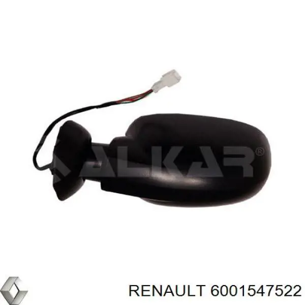 6001547522 Renault (RVI) Дзеркало заднього виду, ліве