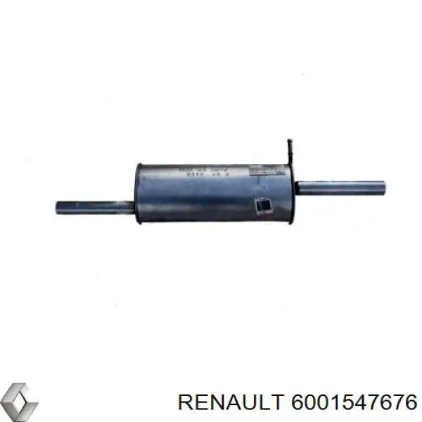 6001547676 Renault (RVI) глушник, задня частина