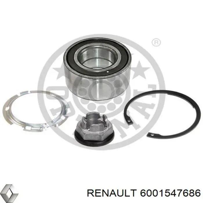 Купити 6001547686 Renault (RVI) Підшипник ступиці передньої