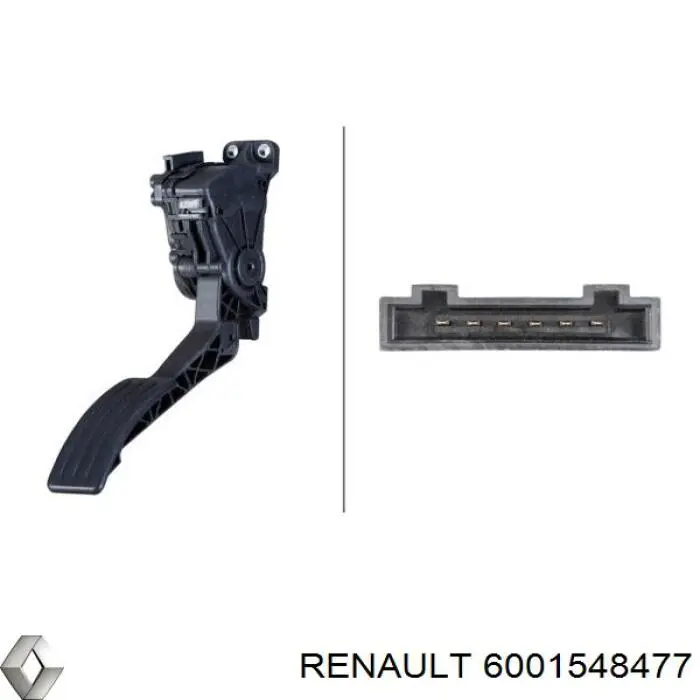 Купити 6001548477 Renault (RVI) Педаль газу