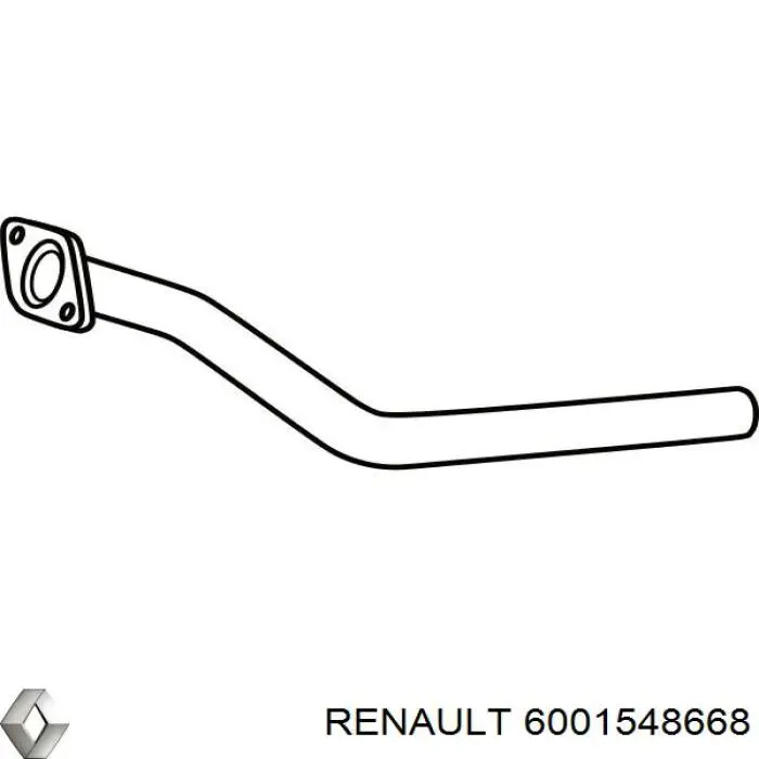 Труба приймальна (штани) глушника, передня Renault LOGAN 1 1105 (KS) (Рено Логан)