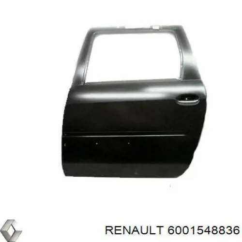 Двері задні, ліві Renault LOGAN 1 1105 (KS) (Рено Логан)